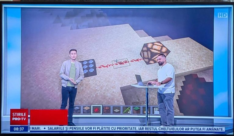 Robert a jucat Minecraft la PRO TV și a demonstrat că jocurile pot educa!